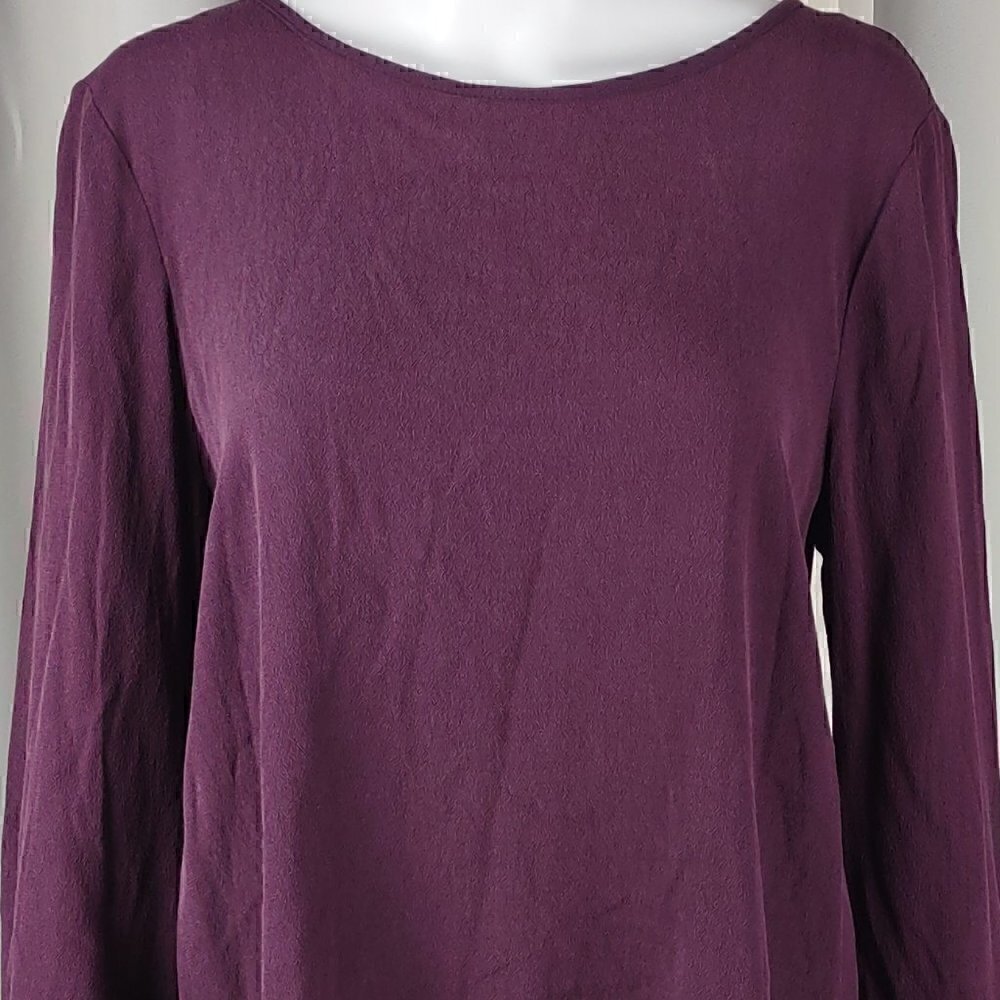 Blue Rain Womens Purple Bell Sleeve Blouse (NWT) Size Medium - Picture 2 of 13